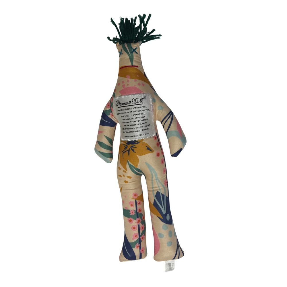 Dammit Doll‎ Floral Stress Relief Toy Multicolor Botanical Print DDL000607U 12in